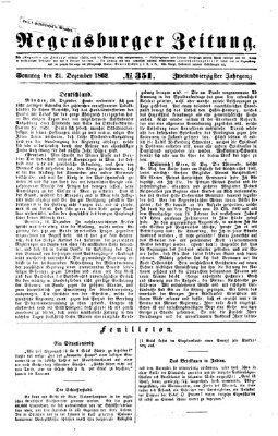 Regensburger Zeitung Sonntag 21. Dezember 1862