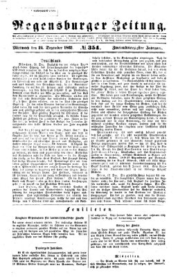 Regensburger Zeitung Mittwoch 24. Dezember 1862