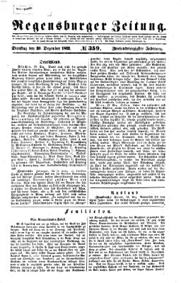 Regensburger Zeitung Dienstag 30. Dezember 1862