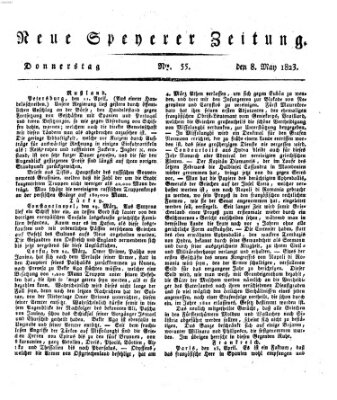 Neue Speyerer Zeitung Donnerstag 8. Mai 1823