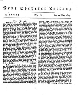 Neue Speyerer Zeitung Dienstag 11. Mai 1824