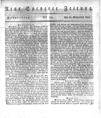 Neue Speyerer Zeitung Donnerstag 28. September 1826