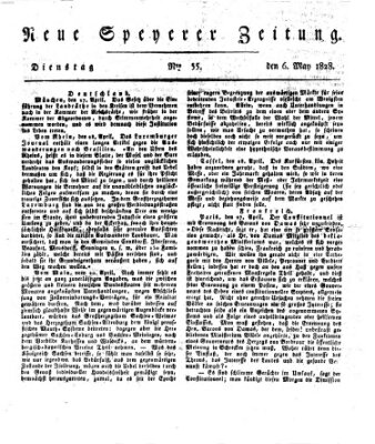 Neue Speyerer Zeitung Dienstag 6. Mai 1828