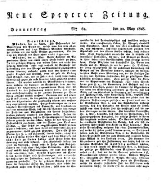 Neue Speyerer Zeitung Donnerstag 22. Mai 1828