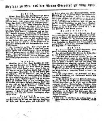 Neue Speyerer Zeitung Samstag 18. Oktober 1828