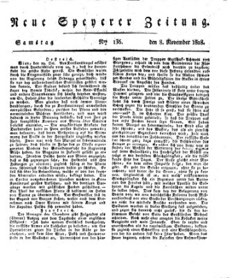 Neue Speyerer Zeitung Samstag 8. November 1828