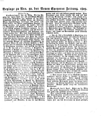 Neue Speyerer Zeitung Samstag 25. April 1829