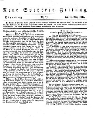 Neue Speyerer Zeitung Dienstag 10. Mai 1831