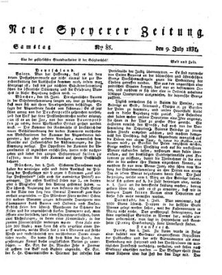 Neue Speyerer Zeitung Samstag 9. Juli 1831