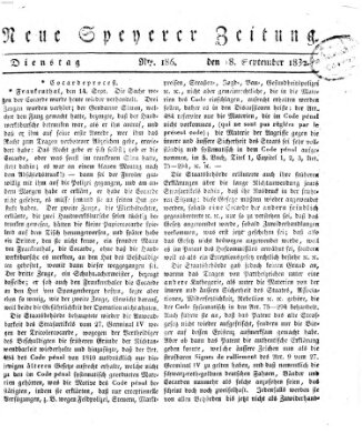 Neue Speyerer Zeitung Dienstag 18. September 1832