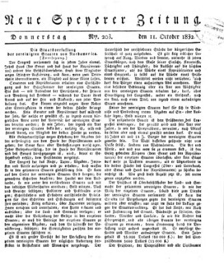 Neue Speyerer Zeitung Donnerstag 11. Oktober 1832