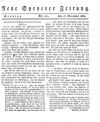 Neue Speyerer Zeitung Sonntag 18. November 1832