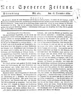 Neue Speyerer Zeitung Dienstag 18. Dezember 1832