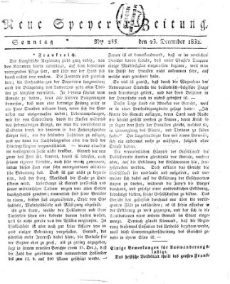 Neue Speyerer Zeitung Sonntag 23. Dezember 1832