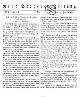 Neue Speyerer Zeitung Mittwoch 29. Januar 1834