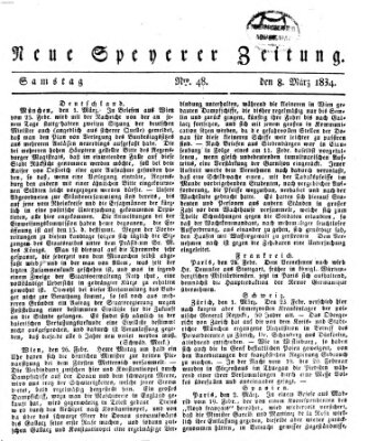 Neue Speyerer Zeitung Samstag 8. März 1834