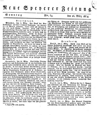 Neue Speyerer Zeitung Sonntag 16. März 1834