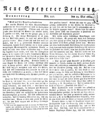 Neue Speyerer Zeitung Donnerstag 29. Mai 1834