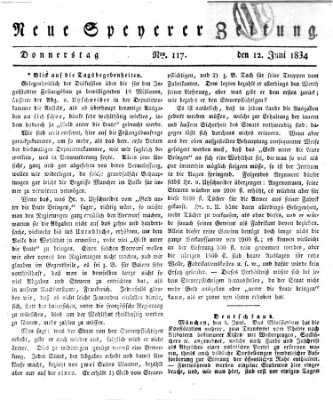 Neue Speyerer Zeitung Donnerstag 12. Juni 1834