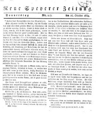 Neue Speyerer Zeitung Donnerstag 16. Oktober 1834