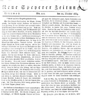 Neue Speyerer Zeitung Mittwoch 22. Oktober 1834