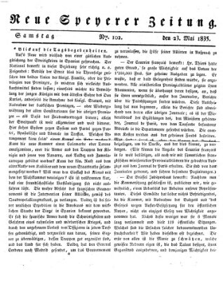 Neue Speyerer Zeitung Samstag 23. Mai 1835