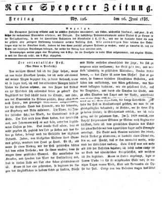 Neue Speyerer Zeitung Freitag 26. Juni 1835