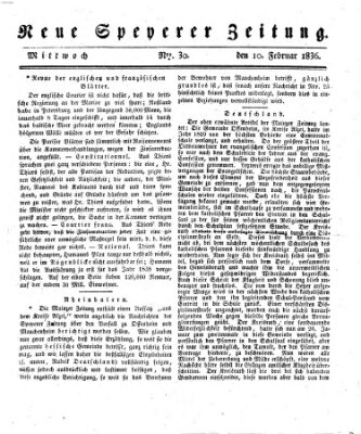 Neue Speyerer Zeitung Mittwoch 10. Februar 1836