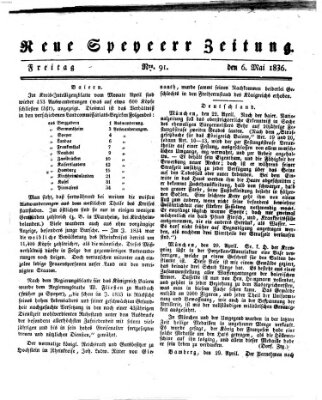 Neue Speyerer Zeitung Freitag 6. Mai 1836