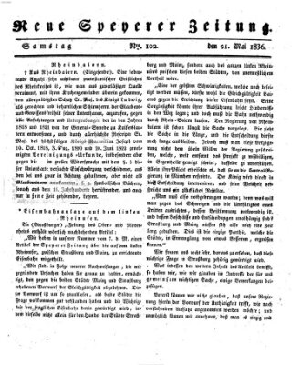 Neue Speyerer Zeitung Samstag 21. Mai 1836