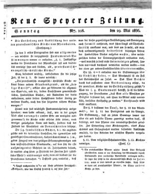 Neue Speyerer Zeitung Sonntag 29. Mai 1836