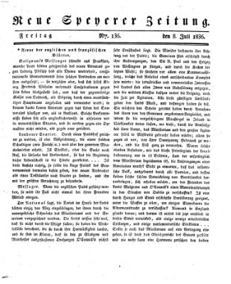 Neue Speyerer Zeitung Freitag 8. Juli 1836