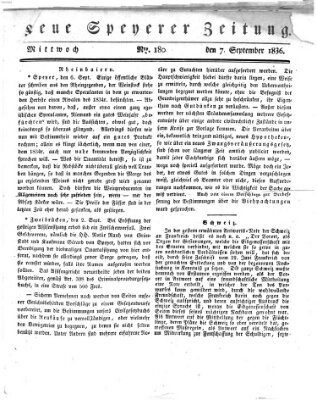 Neue Speyerer Zeitung Mittwoch 7. September 1836