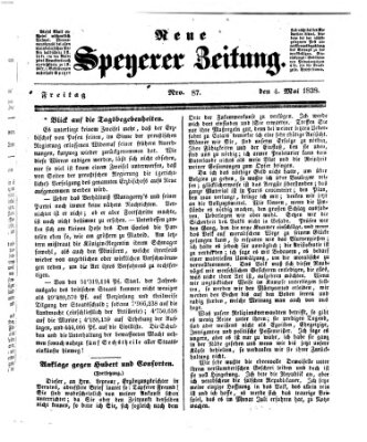 Neue Speyerer Zeitung Freitag 4. Mai 1838