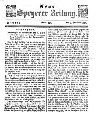 Neue Speyerer Zeitung Freitag 5. Oktober 1838