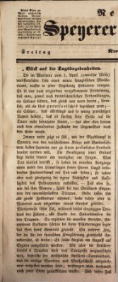 Neue Speyerer Zeitung Freitag 5. April 1839