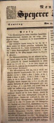 Neue Speyerer Zeitung Samstag 6. April 1839