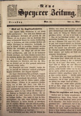 Neue Speyerer Zeitung Dienstag 14. Mai 1839