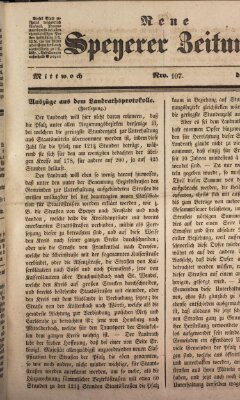 Neue Speyerer Zeitung Mittwoch 29. Mai 1839