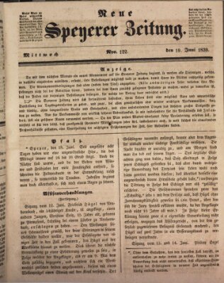 Neue Speyerer Zeitung Mittwoch 19. Juni 1839