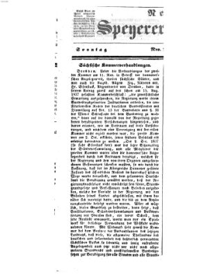 Neue Speyerer Zeitung Sonntag 24. November 1839