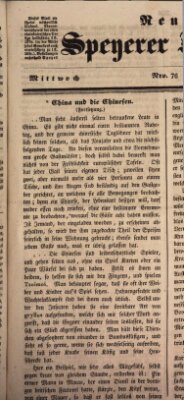 Neue Speyerer Zeitung Mittwoch 15. April 1840