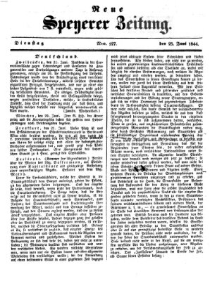 Neue Speyerer Zeitung Dienstag 25. Juni 1844