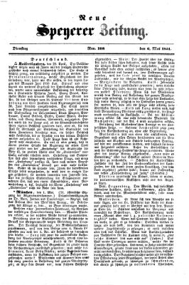 Neue Speyerer Zeitung Dienstag 6. Mai 1851