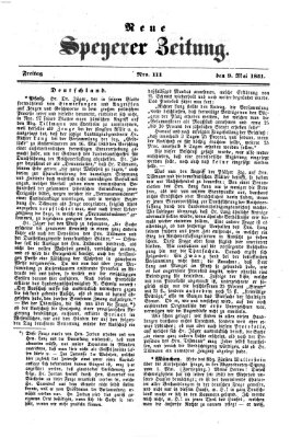 Neue Speyerer Zeitung Freitag 9. Mai 1851