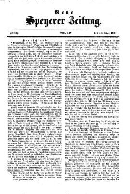 Neue Speyerer Zeitung Freitag 16. Mai 1851