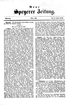 Neue Speyerer Zeitung Montag 9. Juni 1851