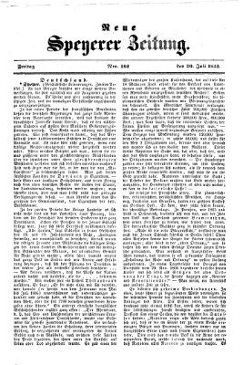 Neue Speyerer Zeitung Freitag 30. Juli 1852