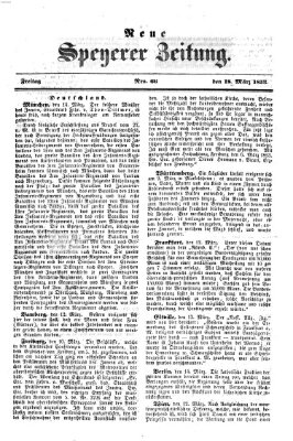 Neue Speyerer Zeitung Freitag 18. März 1853