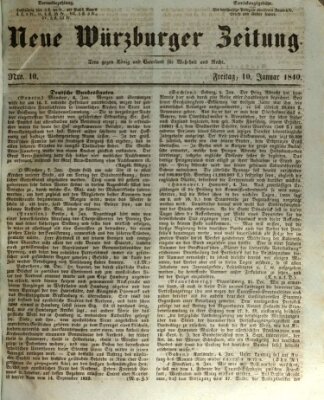 Neue Würzburger Zeitung Freitag 10. Januar 1840